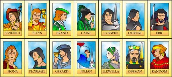 Nine Princes in Amber characters